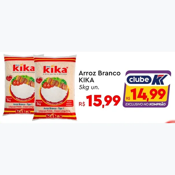 Arroz Branco Kika 5 kg
