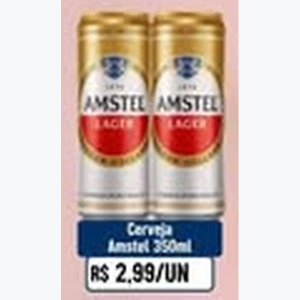 Recorte do encarte de Cerveja Amstel 350 ml