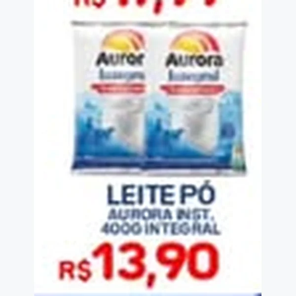 Leite em Pó Integral Aurora 400 g