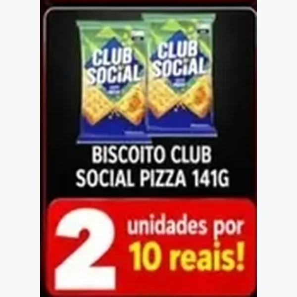 Biscoito Pizza Club Social 141 g