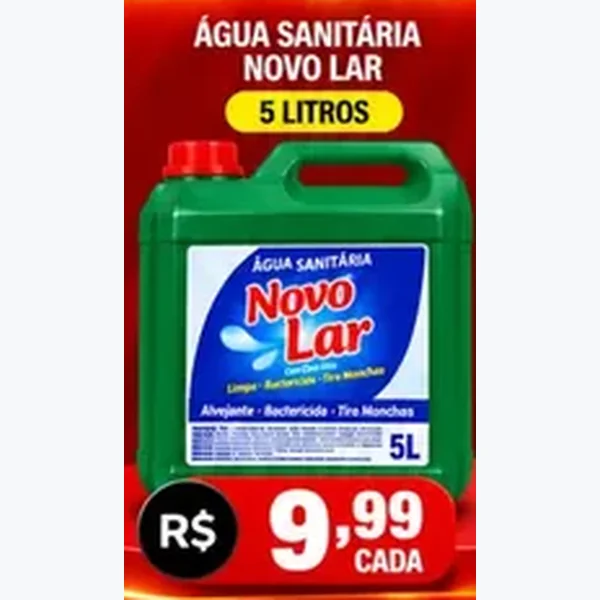 Água Sanitária Novo Lar 5 L