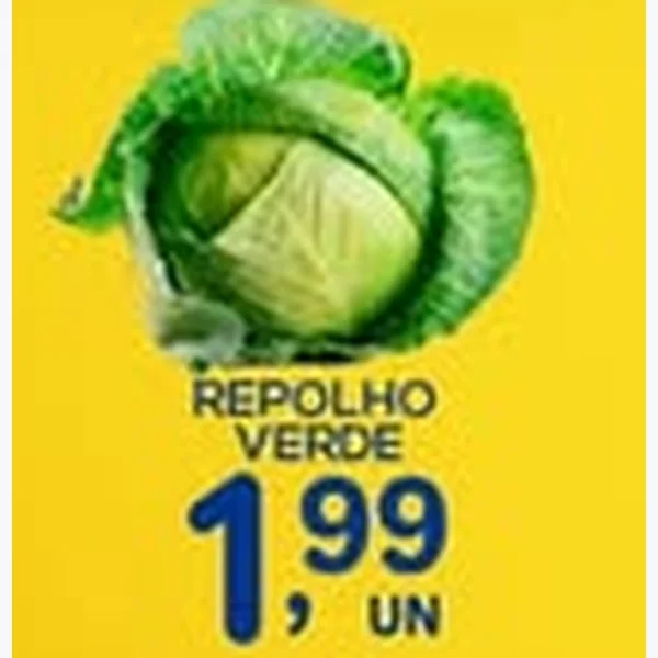 Recorte do encarte de Repolho Verde