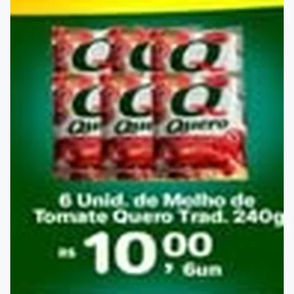 Molho de Tomate Tradicional Quero 240 g