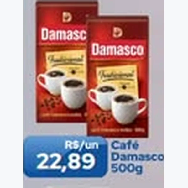 Recorte do encarte de Café Damasco 500 g