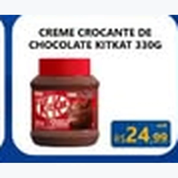 Recorte do encarte de Creme Crocante de Chocolate KitKat 330 g