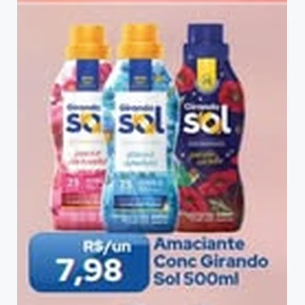 Amaciante Concentrado Girando Sol 500 ml