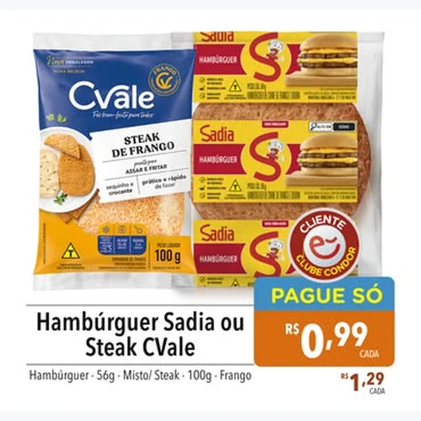 Steak de Frango CVale 100 g
