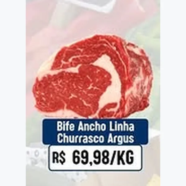 Recorte do encarte de Bife Ancho Linha Churrasco Angus