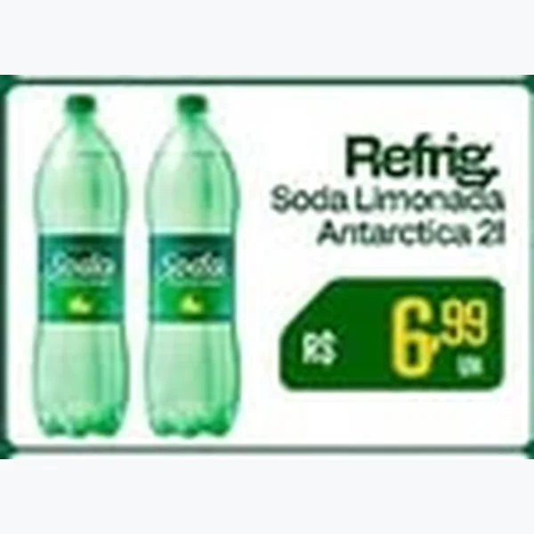 Recorte do encarte de Refrigerante Antarctica 2 L