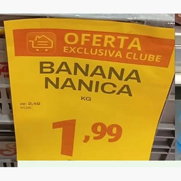 Recorte do encarte de Banana Nanica