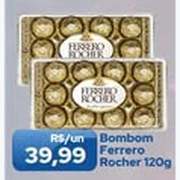 Recorte do encarte de Bombom Ferrero Rocher 120 g