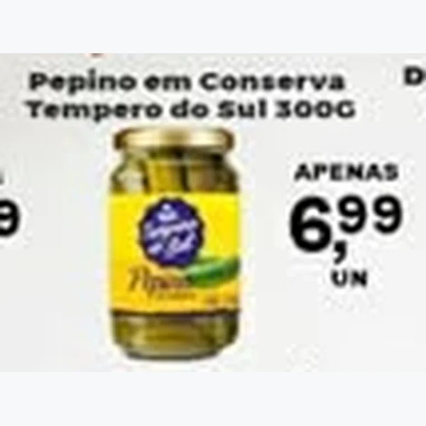 Pepino em Conserva Tempero do Sul 300 g