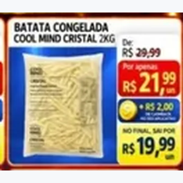Batata Congelada Cool Mind Cristal 2 kg