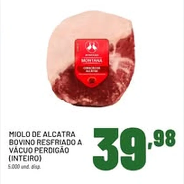 Recorte do encarte de Miolo de Alcatra Bovino Resfriado a Vácuo Perdigão