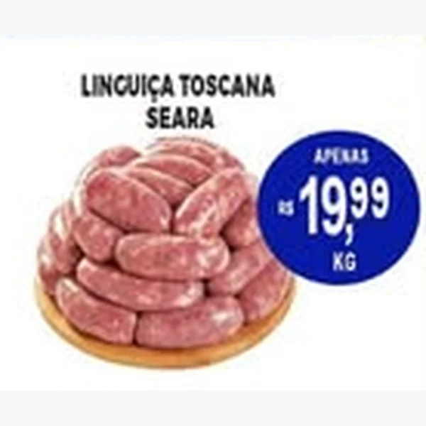 Recorte do encarte de Linguiça Toscana Seara