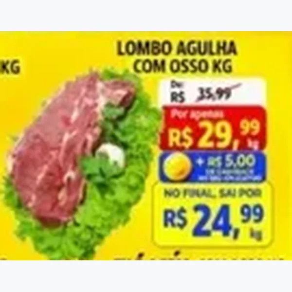 Recorte do encarte de Lombo Agulha com Osso