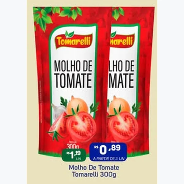 Molho de Tomate Tomarelli 300 g