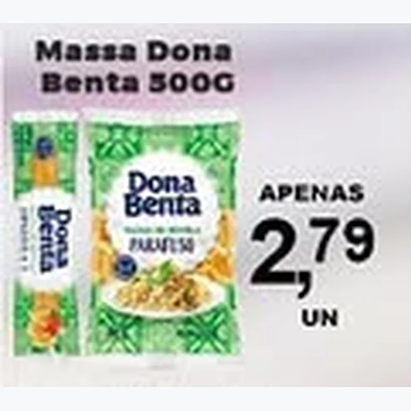 Recorte do encarte de Massa Dona Benta