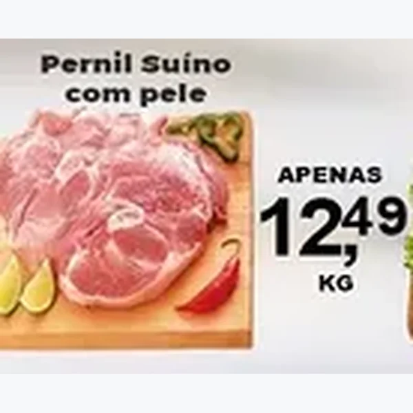 Recorte do encarte de Pernil Suíno com Pele