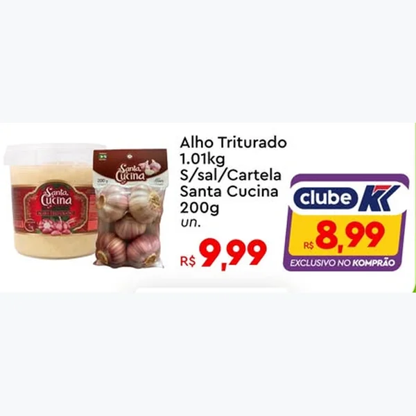 Alho Triturado Santa Cucina 1,01 kg