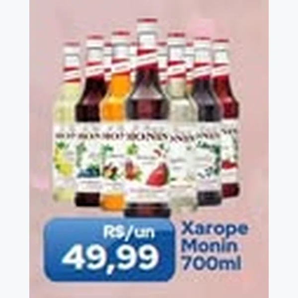 Recorte do encarte de Xarope Monin 700 ml