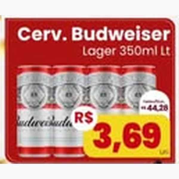 Cerveja Lager Budweiser 350 ml