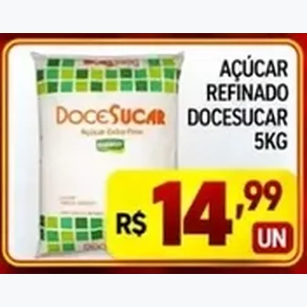 Açúcar Refinado Doceucar 5 kg