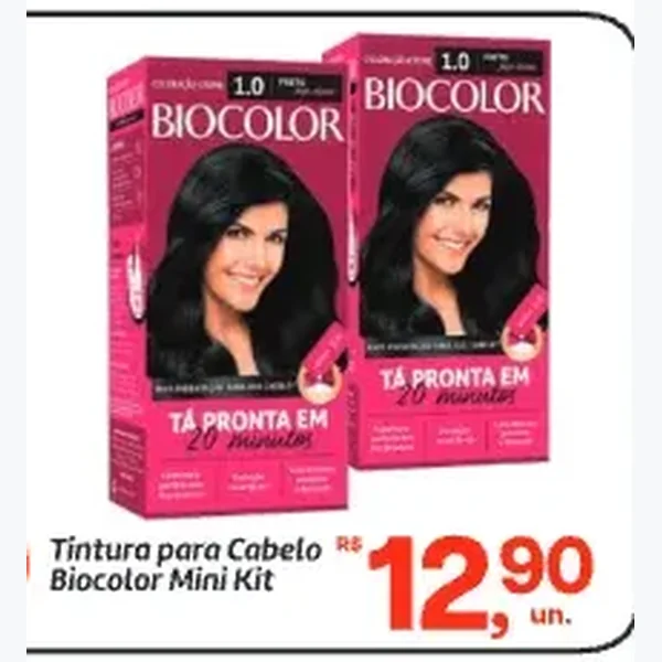 Recorte do encarte de Tintura para Cabelo Biocolor