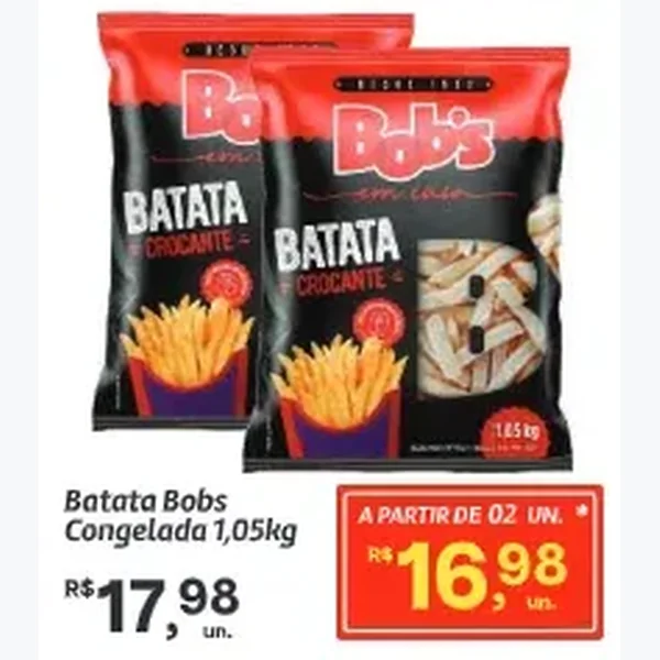 Batata Congelada Bobs 1,05 kg