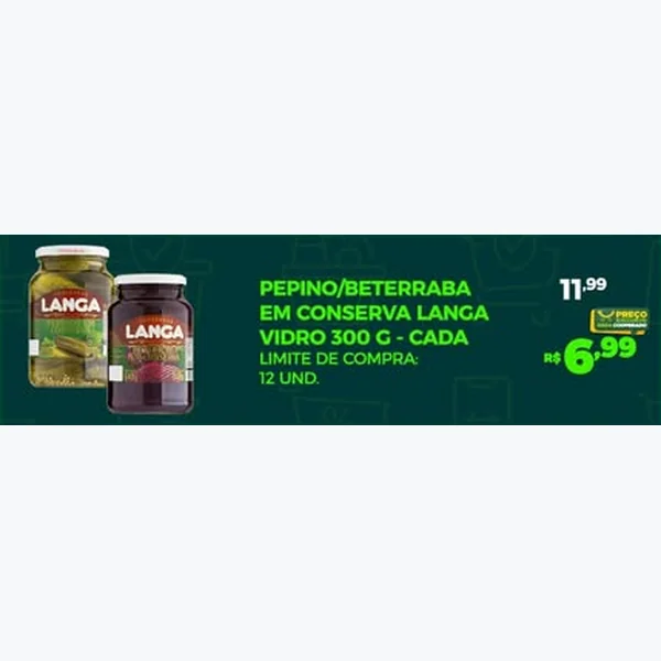 Recorte do encarte de Beterraba em Conserva Langa 300 g