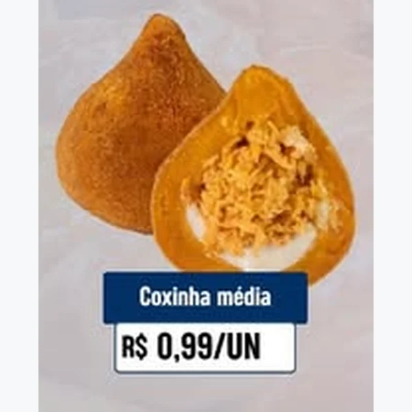 Recorte do encarte de Coxinha Média