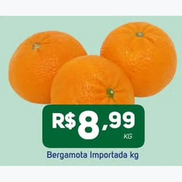 Recorte do encarte de Bergamota Importada