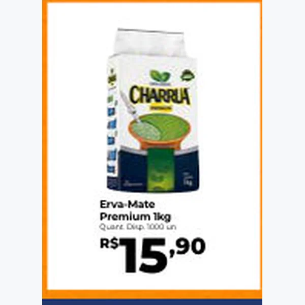 Recorte do encarte de Erva-mate Premium Charrua 1 kg