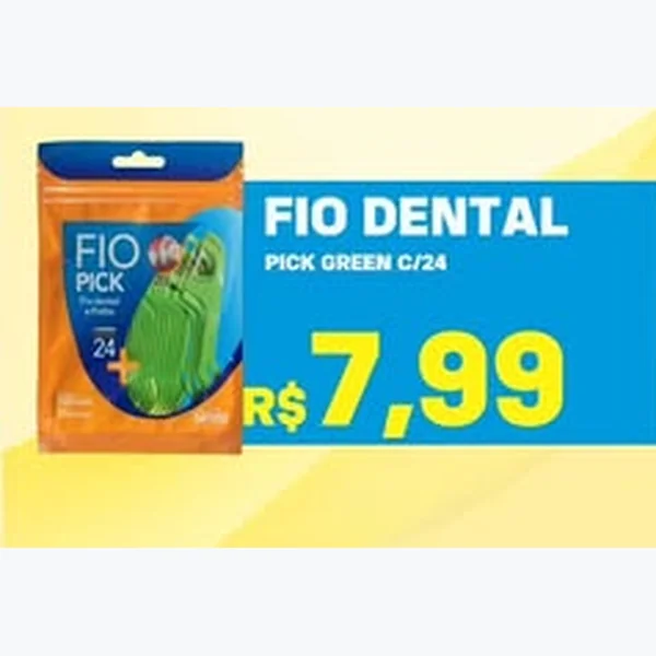 Fio Dental Pick Pick Green 24 un