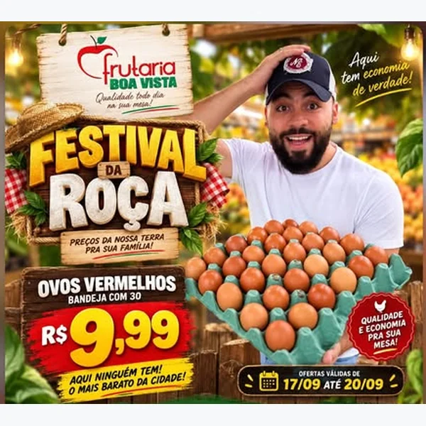Ovos Vermelhos 30 un
