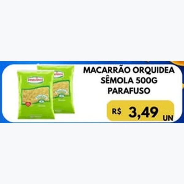 Macarrão Sêmola Parafuso Orquidea 500 g