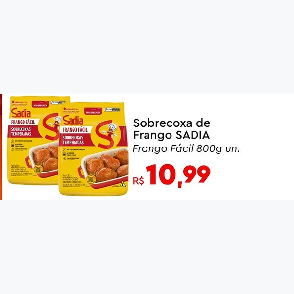 Sobrecoxa de Frango Frango Fácil Sadia 800 g