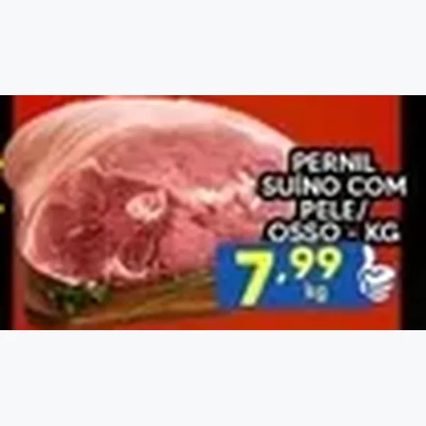 Recorte do encarte de Pernil Suíno com Pele/osso
