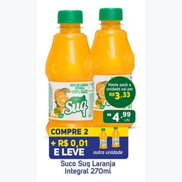 Suco de Laranja Integral Suq 270 ml