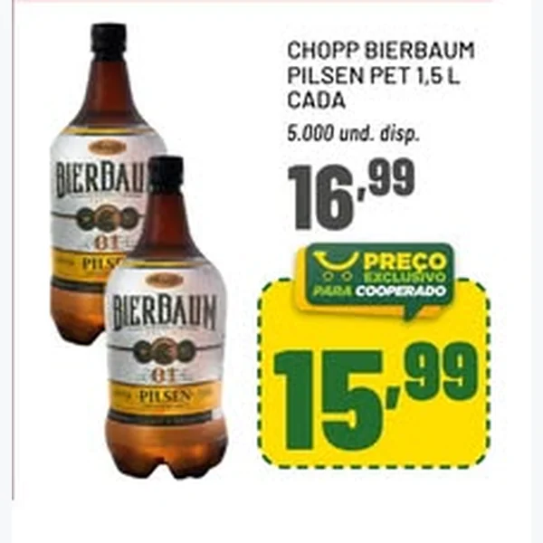 Chopp Pilsen Bierbaum 1,5 L