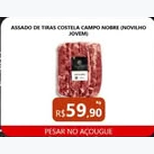Recorte do encarte de Assado de Tiras Costela Campo Nobre