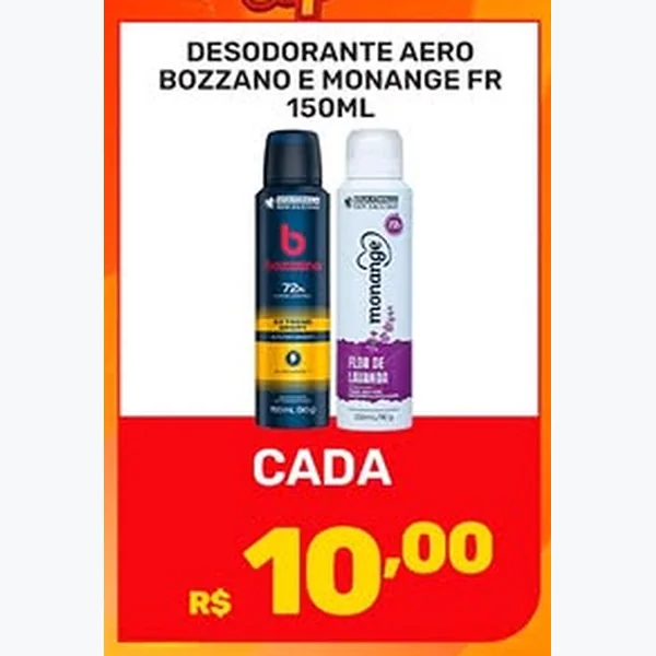 Recorte do encarte de Desodorante Aero Bozzano 150 ml