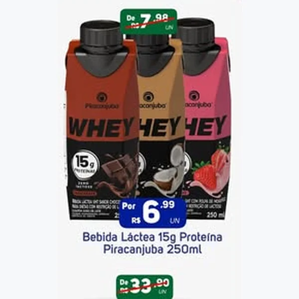 Bebida Láctea 15g Proteína Piracanjuba 250 ml