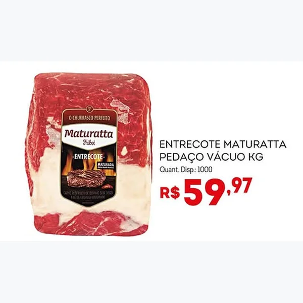 Recorte do encarte de Entrecote Pedaço Vácuo Maturatta