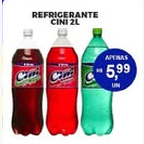 Recorte do encarte de Refrigerante Cini 2 L