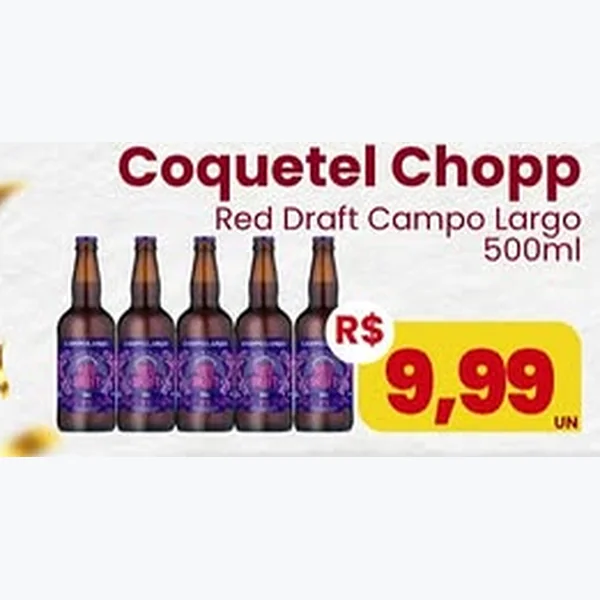Coquetel Chopp Red Draft Campo Largo 500 ml