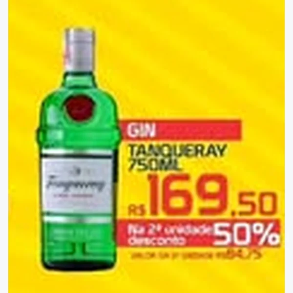 Recorte do encarte de Gin Tanqueray 750 ml