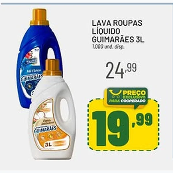 Lava Roupas Líquido Guimarães 3 L
