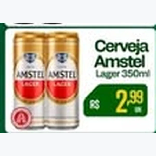 Recorte do encarte de Cerveja Amstel 350 ml