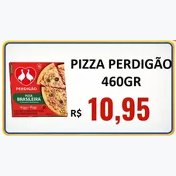 Recorte do encarte de Pizza Perdigão 460 g